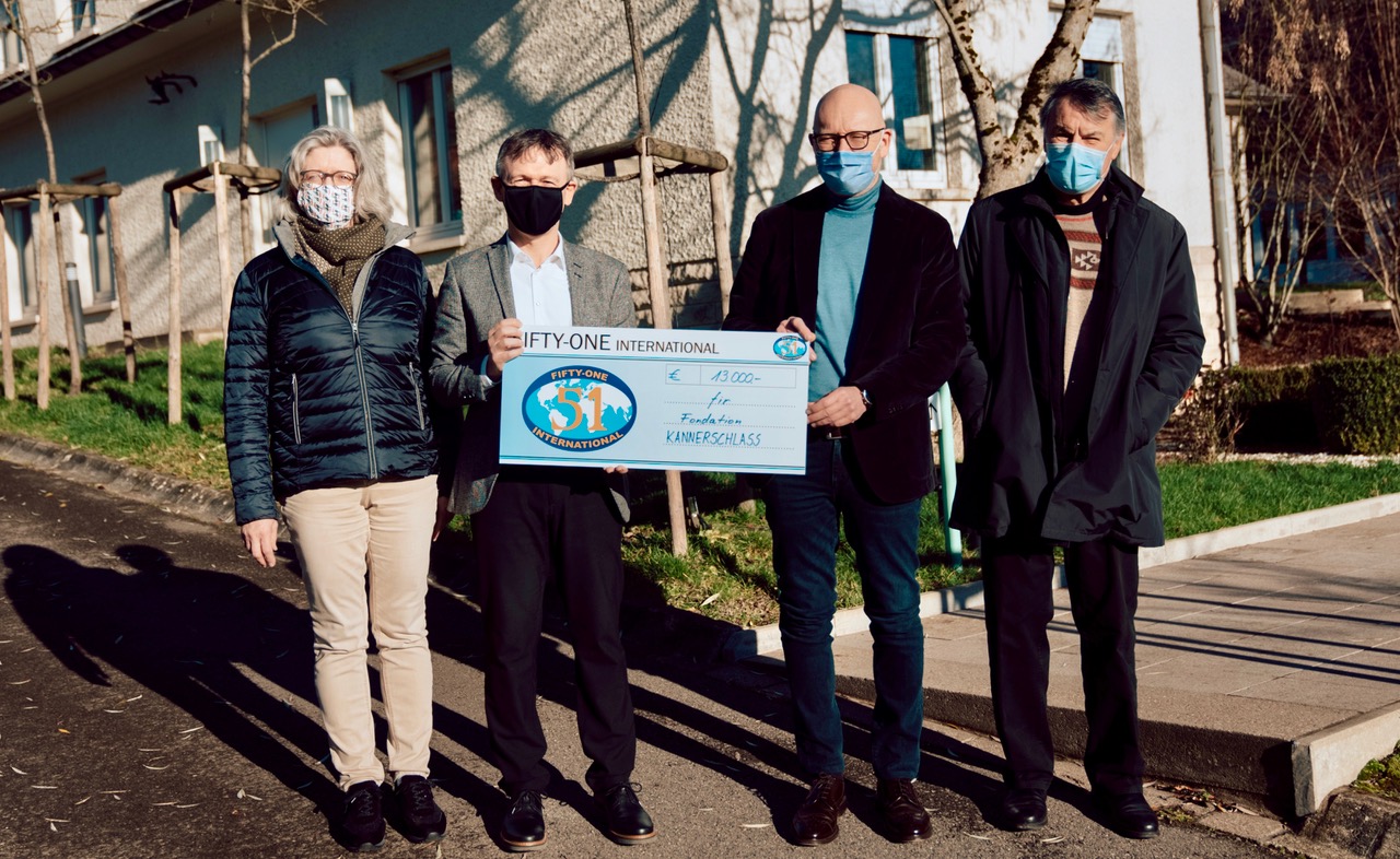 Don de 13.000 EUR à la fondation Kannerschlass